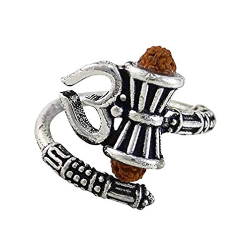 Buy Sulemani hakik stone silver plated ring black stone finger ring for men  boy Online - Get 65% Off