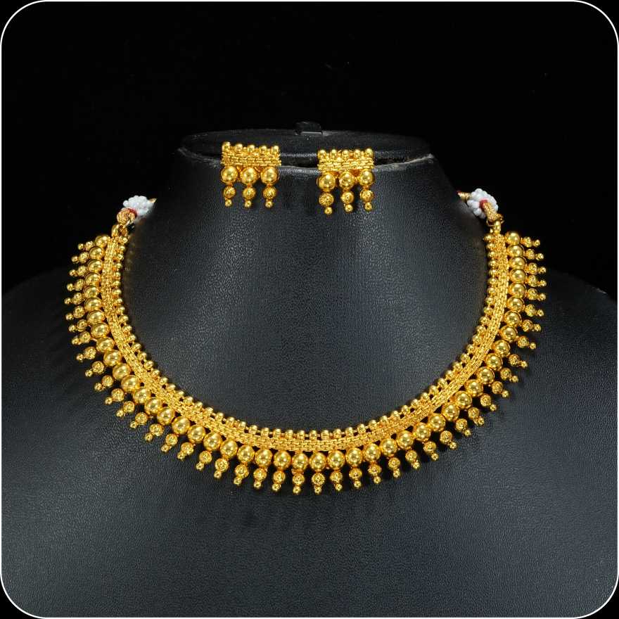 Alloy Gold Jewellery Necklace Set Online Flipkart Gold Plated