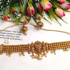 Maharashtrian Traditional Choker Necklace Set For Women / Girls –