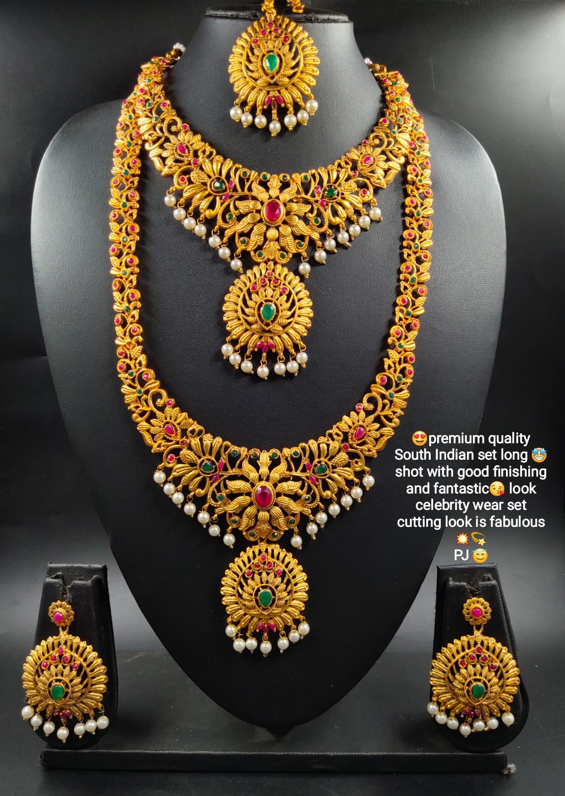 TEMPLE DESIGNER NECKLACE COMBO SET
