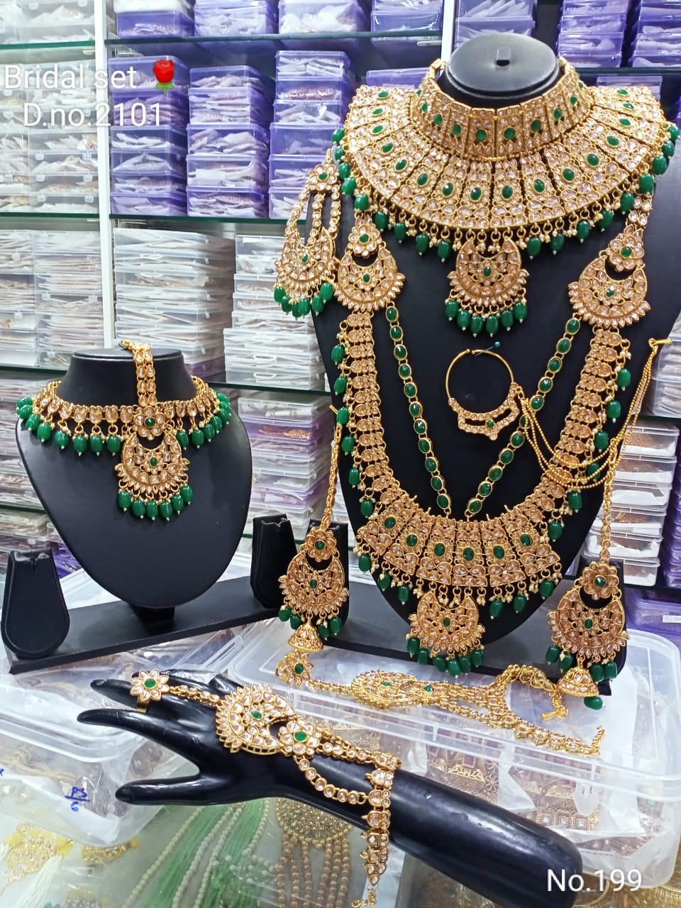 I Jewels Traditional Ethnic Indian Kundan Dulhan Bridal Jewellery Set for  Women