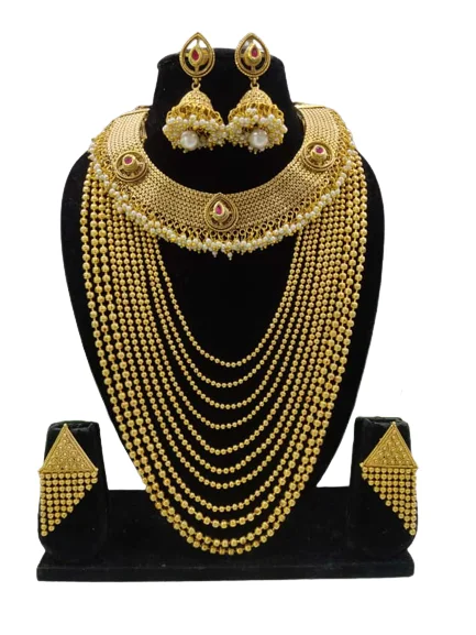 Jewellery Dulhan Png Hd Traditional Ethnic Gold Plated