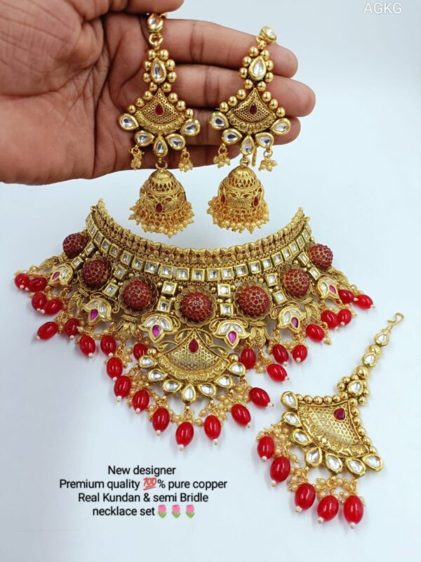 Copper clearance kundan jewellery