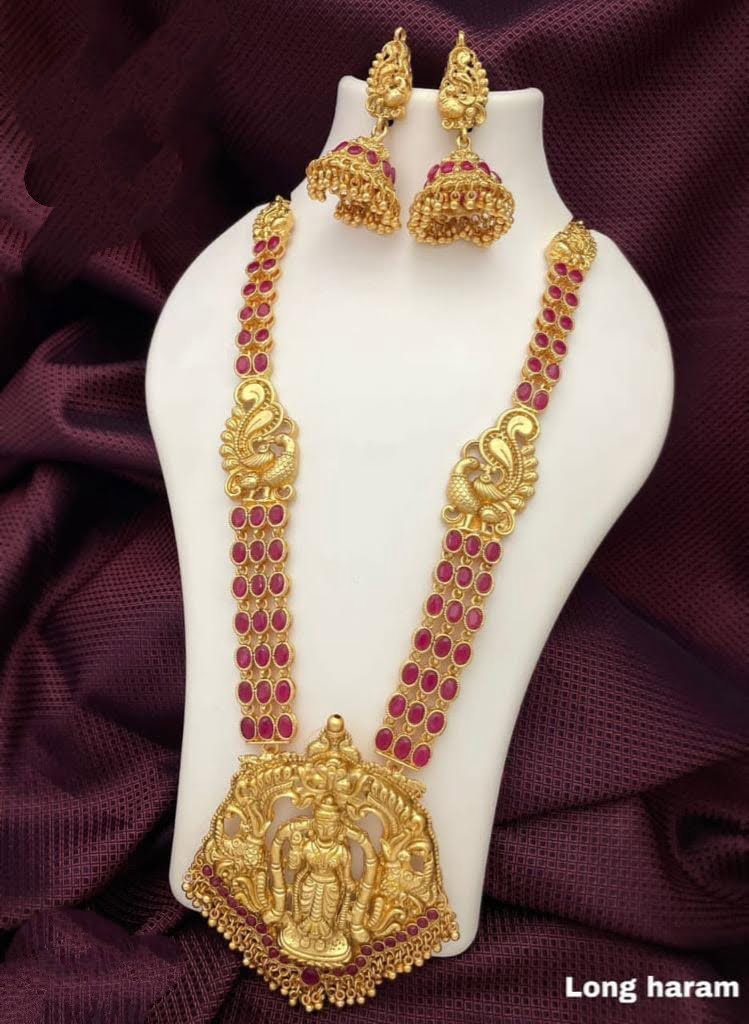 Indian Long Set - Antique Gold Plated - – Avya Collections
