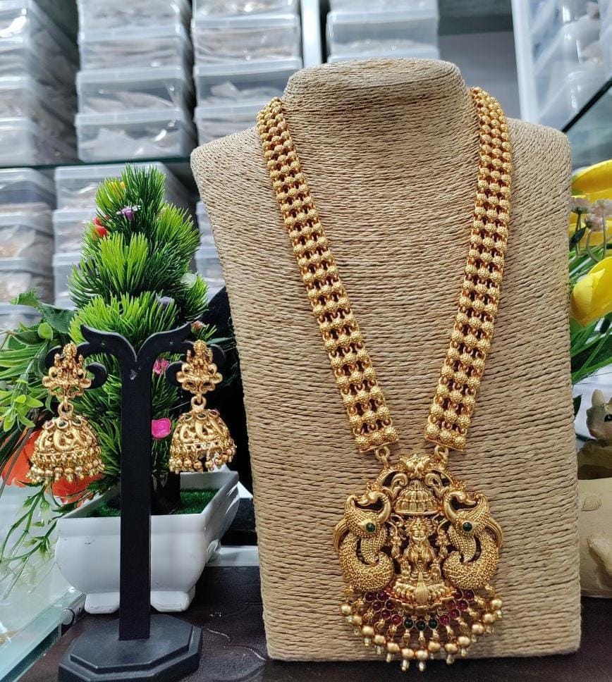 Shop Tarinika's Hrida Nakshatra CZ Long Necklace Set Online