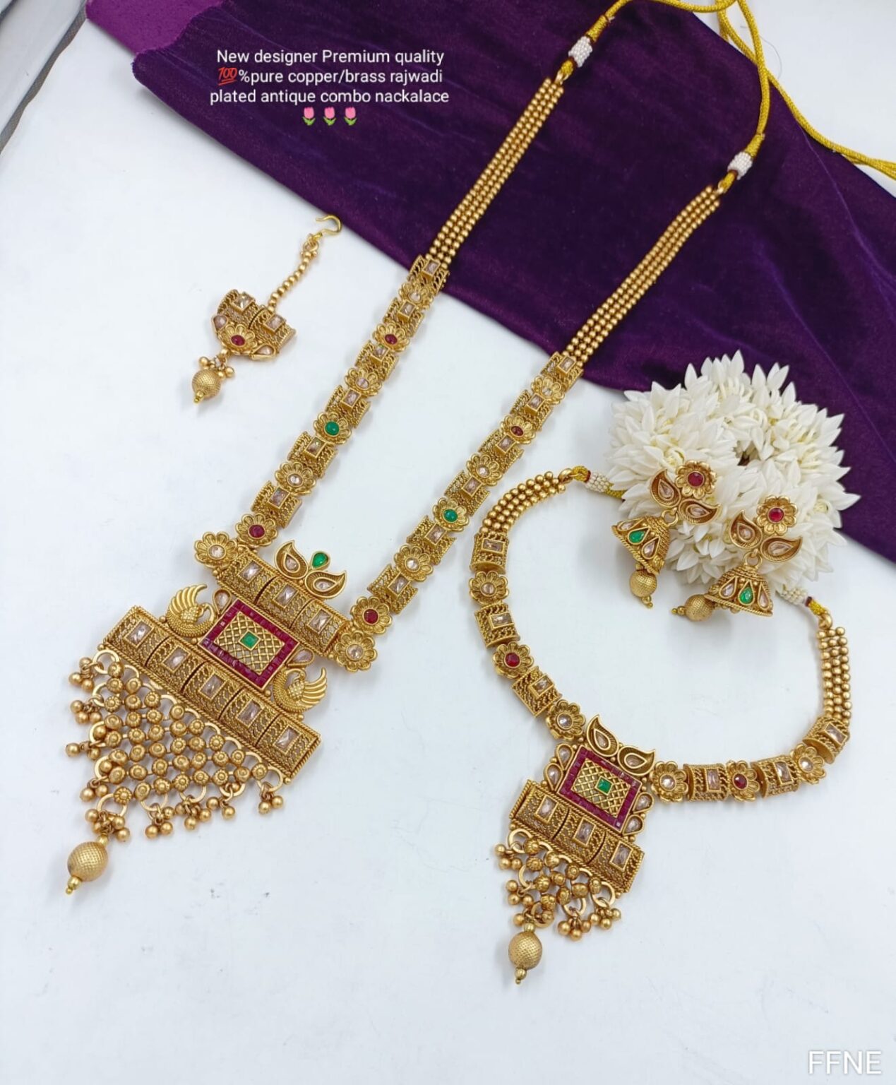 Rajwadi on sale gold necklace