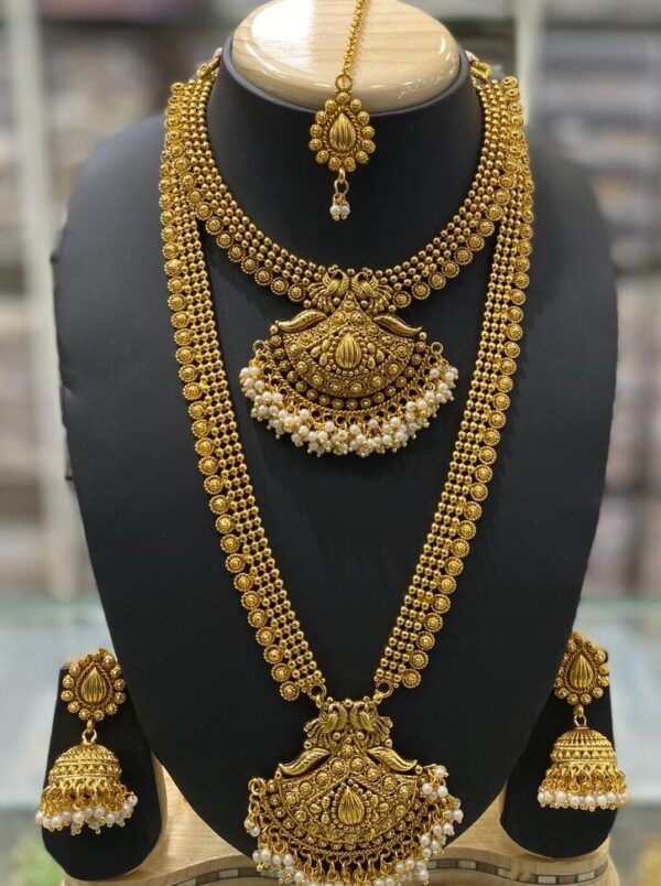 Bodha Traditional Indian One Gram Gold Bridal Dulhan 22K Gold Plated Hi  Micron Choker Jewellery Set for Women (SJ_2847): Buy Online at Best Price  in UAE - Amazon.ae