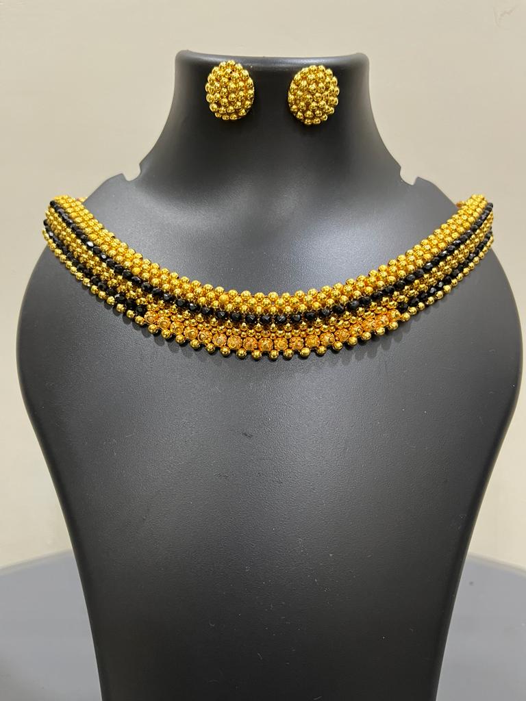 Buy Gold Bead Earrings 22 KT yellow gold (3.88 gm). | Online By Giriraj  Jewellers