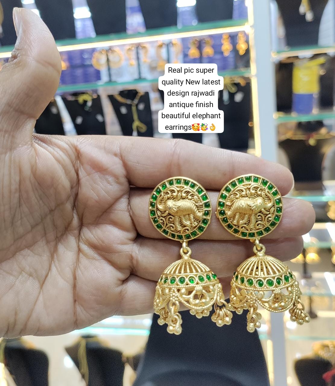New Bluetooth Earring With Kemp Stone - Nisha Collections | Facebook