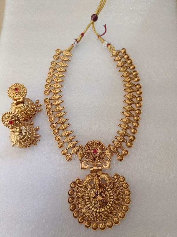Buy Stunning Gold High Quality Forming Gold Enamel Necklace with Earrings  Set