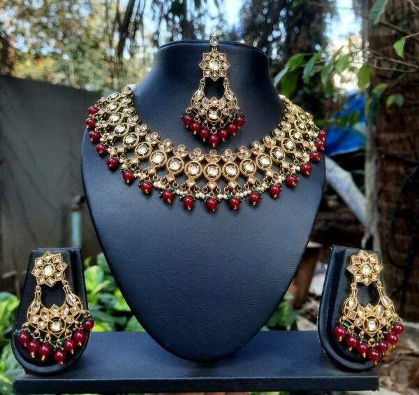 Anushka Style Bridal Choker Necklace with Earring Manufacturer,Anushka  Style Bridal Choker Necklace with Earring Supplier,Exporter