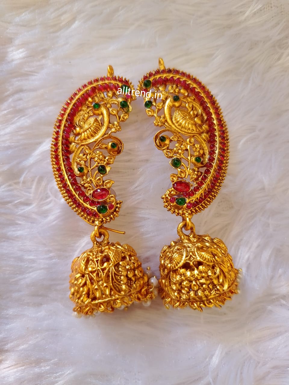 Buy ANTICO Traditional Ethnic Casual Western Green Oxidized Chain Jhumka  Jhumki Earrings for Girls Online at Best Prices in India - JioMart.