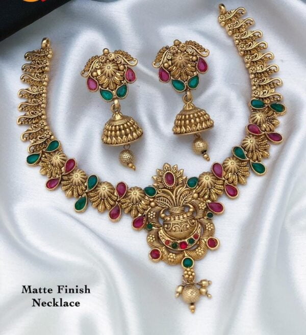 Gold Plated Indian Designer Choker Necklace Bollywood Ethnic Jewelry | eBay