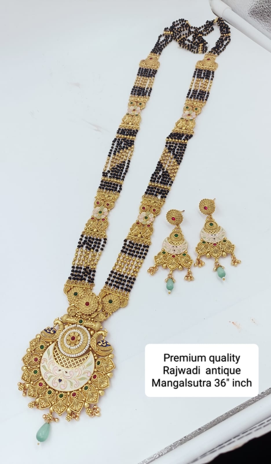Traditional Gold Long Heavy Mangalsutra Designs Gold Plated