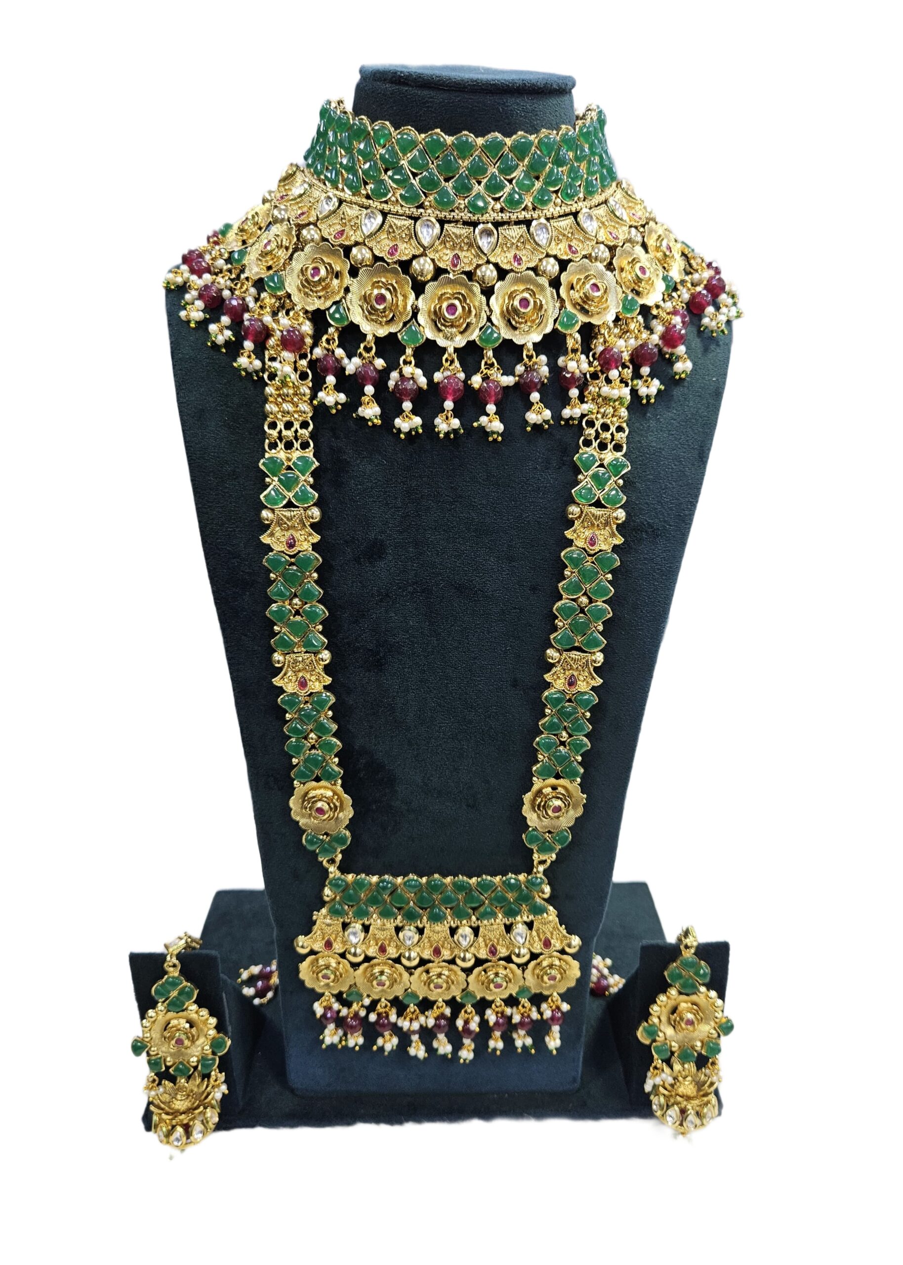Heavy Rajwadi Bridal Jewellery Set for Wedding Party