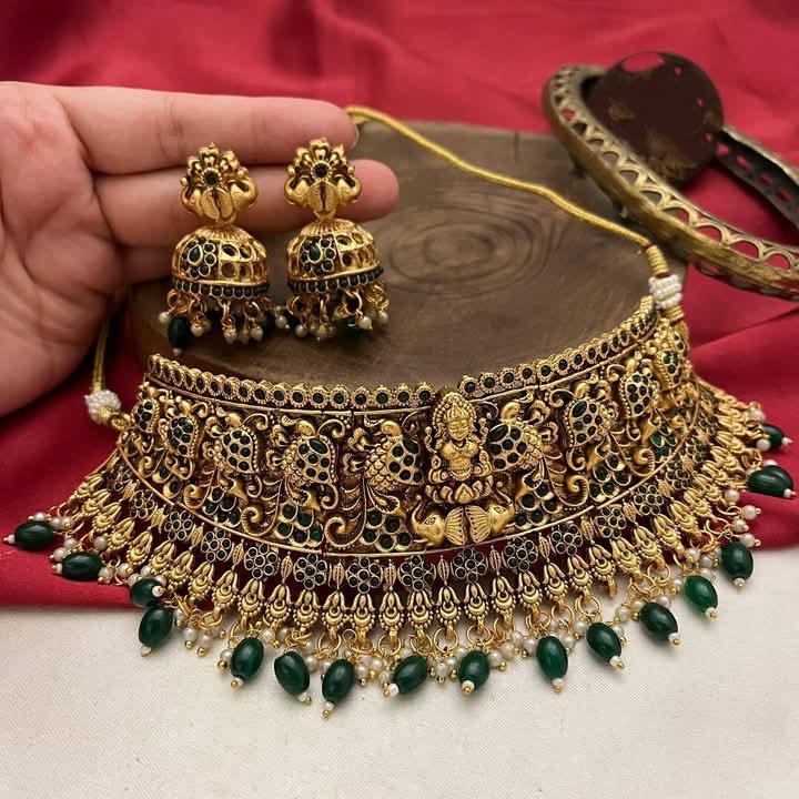 Temple Jewelry Nagas Choker Necklace Set –