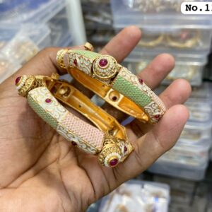 Gold-Plated Minakari Handcrafted Traditional Bangles
