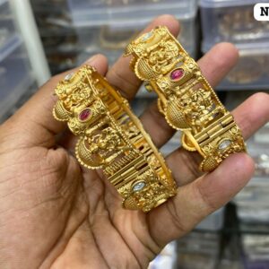 Antique Temple Bangles -Lakshmi Openable Screw Type Bangles
