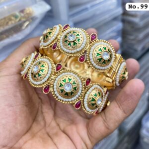 Premium Quality Meenkari Work Rajwadi Bangles