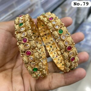 Elegant Look Classy Designer two pic Openable kada Bangles for Attractive Look