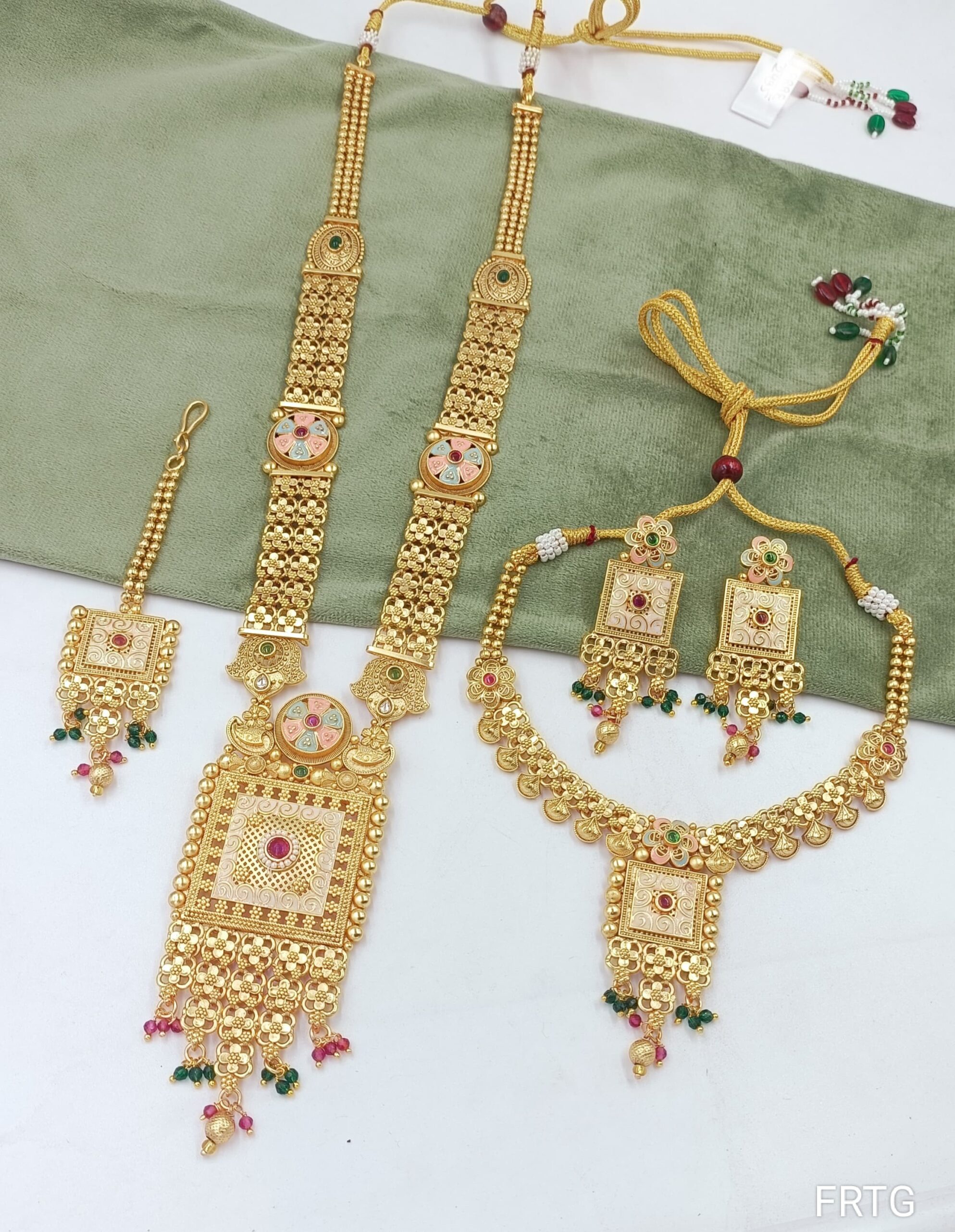 Designer Rajwadi Necklace Set