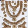 south indian bridal jewellery with white stone