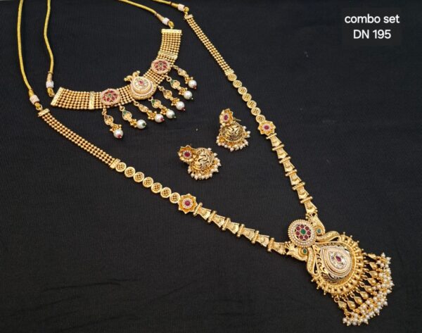 Rajwadi Combo Necklace Set