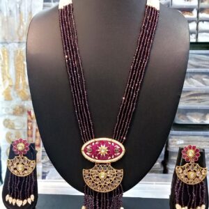 Gold Plated Rajwadi Style Rani Haar Perfect for Weddings & Festivals