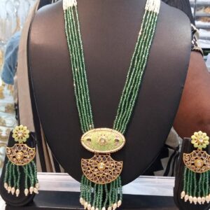 Party Wear Rani Haar Necklace Set