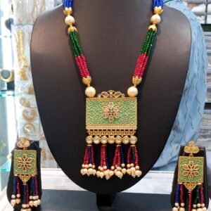 Stylish Ethnic & Party Wear Rani Haar Necklace Set