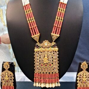 Temple Goddess Laxmi Rani Haar with Earrings