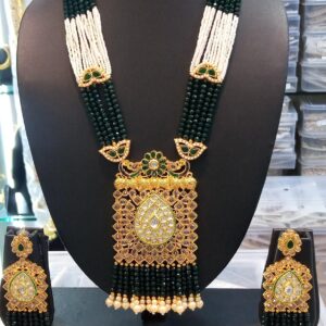 Kundan Beautiful Moti Work Necklace Set