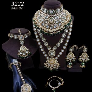 Polki Kundan Full Bridal Jewellery Set