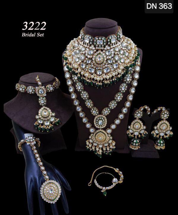 Polki Kundan Full Bridal Jewellery Set