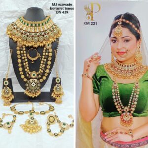 Ethnic Indian Traditional Kundan Dulhan Bridal Jewellery Set