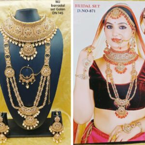 Traditional Kundan Ethnic Bridal Jewellery Set for Women