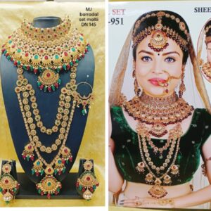 Embellished Bridal Kundan Studded Jewellery Set