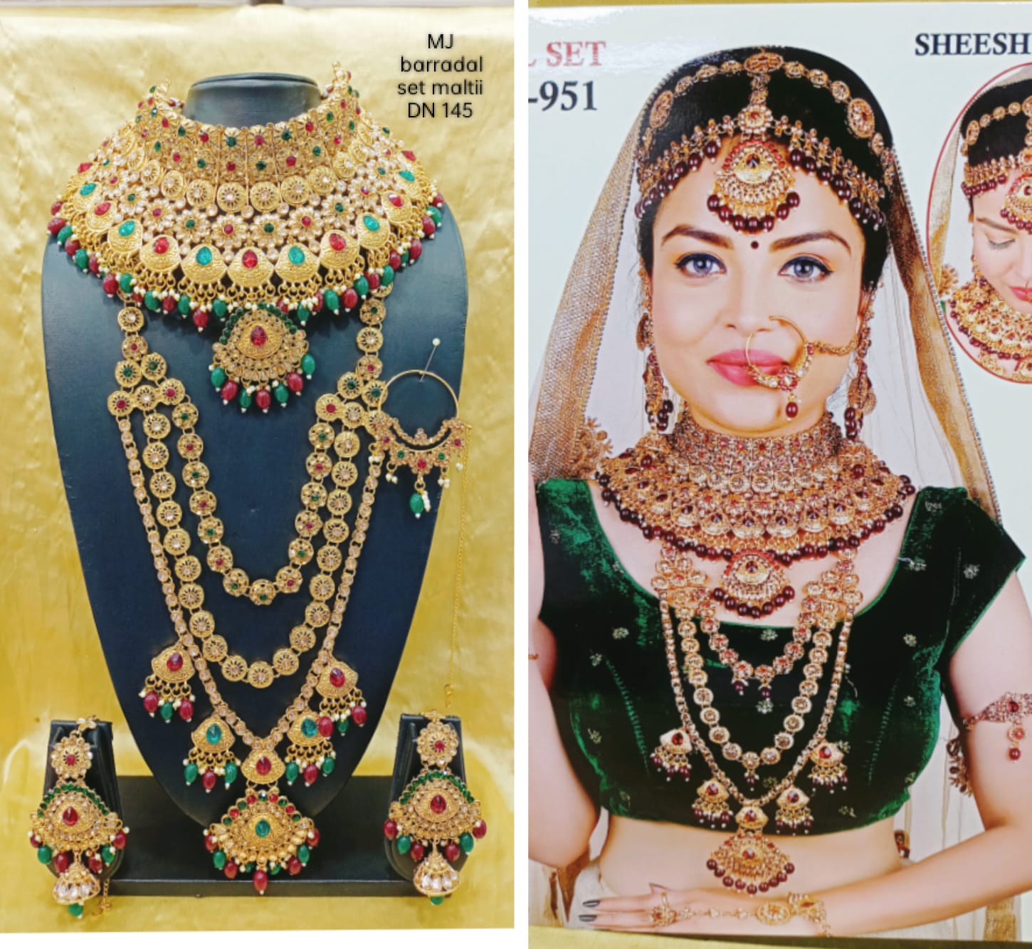 Embellished Bridal Kundan Studded Jewellery Set
