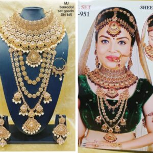Fashion Jewellery Gold Plated Kundan Bridal (Dulhan) Set