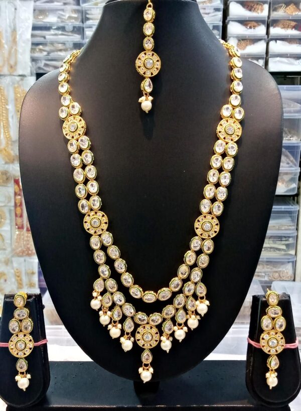 Designer Polki Kundan Necklace For Weddings By Alltrend.in