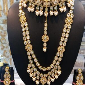 Designer Victorian Polki Kundan Necklace For Weddings By Alltrend.in