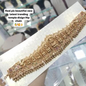 Traditional Indian Kamarbandh | Bridal Waist Belt Jewelry with Goddess Motif