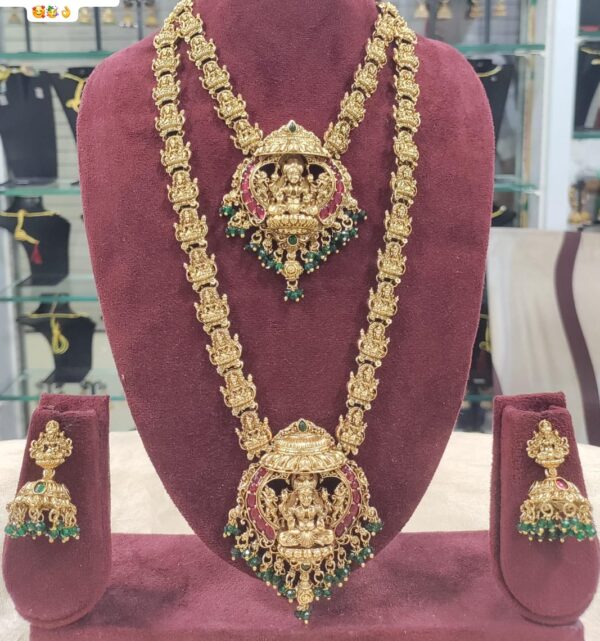 Minakari Temple Design Combo Necklace Set