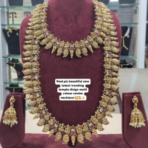 Temple Design Combo Necklace Set