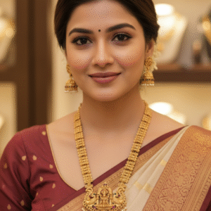 Temple Long Haram Necklace for Women | Wedding & Festival Jewellery