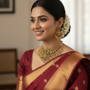 Luxury Antique Finish Peacock Motif Choker Necklace Set with Multi-Color Kemp Stones and Pearl Drops