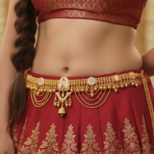 Traditional Gold Plated Kamarbandh for Saree & Lehenga | Bridal Temple Jewelry Waist Belt