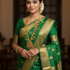 Premium Maharashtrian Kolhapuri Saaj Necklace Set with Temple Stud Earrings