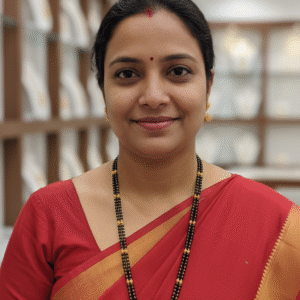 Classic 18 Inch Short Mangalsutra Necklace | Traditional Twin Vati Pendants Black Beads Daily Wear Nallapusalu