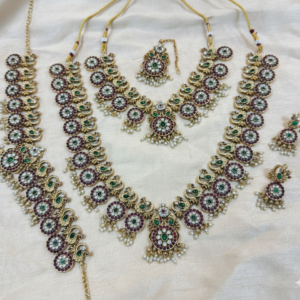 south indian semi bridal set